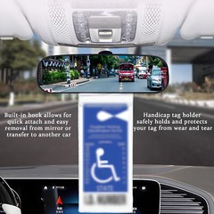 2x Handicap Placard Holder- 11.5″ X 5″ Ultra Transparent Disabled Parking Permit