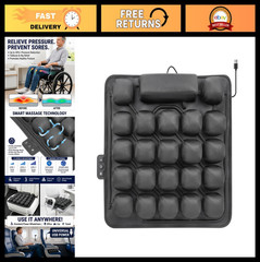 Pressure Relief Air Wheelchair Cushion – USB Powered, Breathable Seat Pad for Co