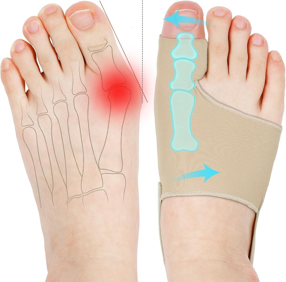 2PCS Bunion Corrector for Women & Men Big Toe Relief Toe Straightener Support S