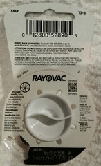 Rayovac Hearing Aid Batteries Size13