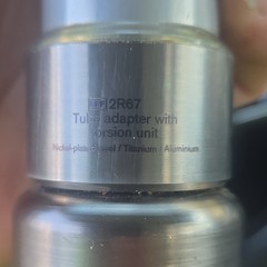 Ottobock 2R67 Tube Adapter w/ Torsion Unit 15Nm Nickel-Plated Steel