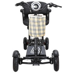 Collapsible 25 MIL Range Mobility Travel Scooter with 20″ Detachable Large Seat