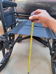 QUICKIE QXI folding WHEELCHAIR 18″ X 20″ Used Blue NO LEG REST 18″x20″