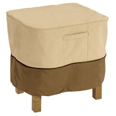 Veranda Water-Resistant 26 Inch Square Patio Ottoman/Side 26″L x 26″W x 17″H
