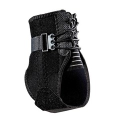 Ankle Brace with Side Stabilizers, Adjustable, Black, 1/Pack