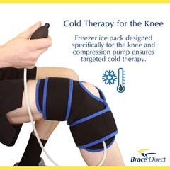 Knee Ice Pack Wrap with Compression for Knee Pain & Swelling Relief