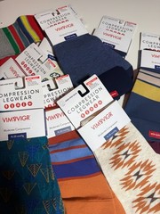 VIM & VIGR Moderate Compression Knee-High Unisex Socks Size Wide Calf L/XL