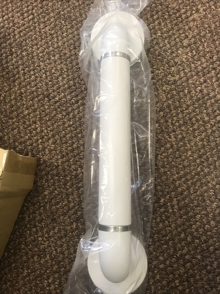 12″ Grab Bar – White 1.5” Aluminum Core , Powder Coated White