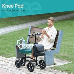 ZENART Steerable Knee Scooter Foldable Walker Crutch Alternative YF-9010B