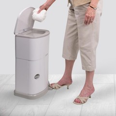 Akord Slim Adult Diaper Disposal System 7 Gallon Odor Locking Double-Sealed A…