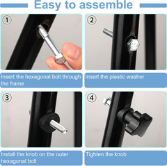 2 Sets Rollator Walker Replacement Arm Adjustment Knobs Comfortable Universal Pa