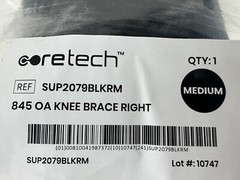Coretech 845 OA Knee Brace Right Medium with Adjusters & Manual New