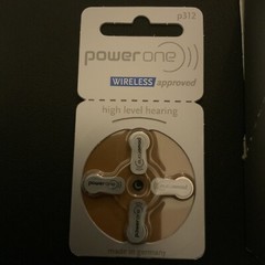 Power One Sz 312 Zinc Air Hearing Aid Batteries (40 batteries)