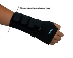 Wrist Support with Splint – Carpal Tunnel Brace – Size S, Left Hand – Neoprene