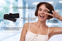 HANDFIX-The One and Only Patented Finger Brace for 1 Count (Pack of 1), Black