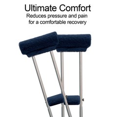SPRING SEAON Crutches Padding Crutch Pads for (Navy Navy Blue