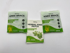 Two Wellnee Knee Braces and One Wellnee Herbal Knee Patch