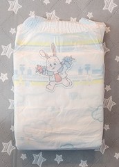 Pack of 2 New Kiddo Fluffy Fly Cloth Backed Adult Diapers ABDL Pampers
