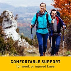 Knee Support Brace Moderate Compression Adjustable Straps Gel Cushion Women
