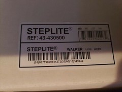 Steplite Easy Strider Ankle Walker, Boot High HEIGHT Black, MEDIUM