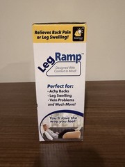 BulbHead Leg Ramp Inflatable Contoured Leg Elevation Pillow Beige 24 in