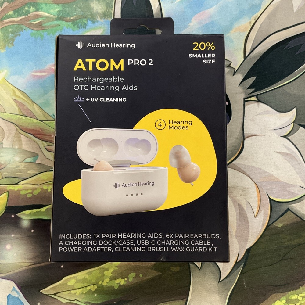 Audien ATOM PRO 2 Wireless Rechargeable OTC Hearing Aid