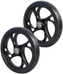 BlessReach 2PCS 8 Inch Walker Wheel, 5/16″ (8 mm) Bearing Solid Replacement W…