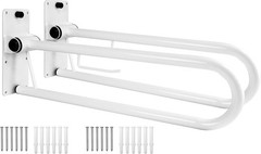PEPE Mobility Toilet Grab Bars 29.5 Inch (x2 Units), Flip Up Safety Rails for Se