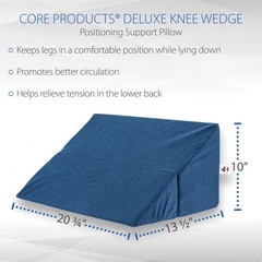 Core Products Deluxe Knee Wedge Positioning Support Helps Circulation Ease Pain