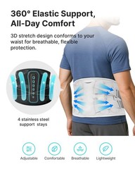 Adjustable Lower Back Brace Lumbar Support Waist Belt For Men Women Pain Relief