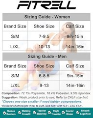 FITRELL 3 Pairs Compression Socks for Women and Men 20-30mmHg-Circulation Sup…