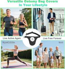 Ostomy Belts for Men and Women Adjustable Stealth Belt for Ostomy Bag Men Women