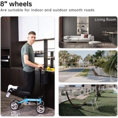 ELENKER Deluxe Knee Scooter Walker Walking For Ankle Foot Injured US Medical Aid