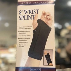 FLA Pro-Lite 8″ Wrist Splint Black Left Hand Small