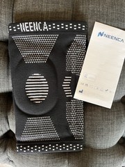 NEENCA Knee Compression Sleeve Support, Black/White, Size 2XL (1 Sleeve)