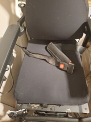 iLevel Electric Power Wheelchair 6-Wheel Red/Black Joystick Headrest Seat Belt