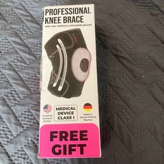 NEW Dr Brace Elite Professional Knee Brace Side Stabilizers Patella Gel Pad Med