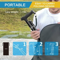 AdjustableWalking Cane for Men Women,Folding,Lightweight,Collapsible,Heavy Duty