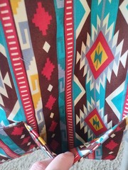 Multicolor Fabric Walker Bag with Multiple Pockets for Adults, Indoor, Outdoor.