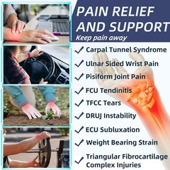Wrist Brace for TFCC Tears Ulnar Pain DRUJ Hand Support Carpal Tunnel Both Hands