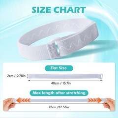 Anti-Slip Catheter Leg Bag Strap, 16 in / 40 cm | Silicone Grip, Adjustable H…