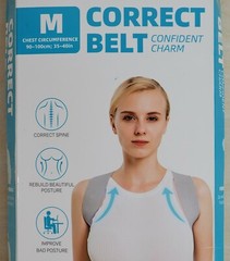 Posture Back Corrector Belt Brace For Help Correct Spine M 35-40 Inch Chest