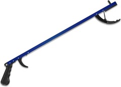 Rehabilitation Advantage 26″ Reacher Grabber Tool, Aluminum -Blue