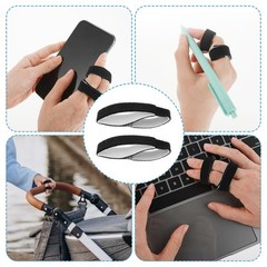 Gjinxi 10 Pack Tape Finger Straps With Padded Hook and Loop Finger Buddy Stra…