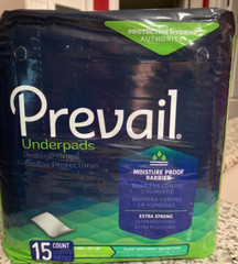 Prevail Underpads 15 Count Large Size, Extra Strong for Adult Incontinence – NEW