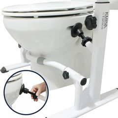 Toilet Safety Rails, Heavy Duty with Handles, Adjustable Height 330lb