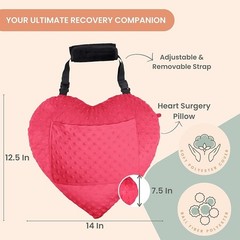 Post-Op Surgery Pillow Adjustable Support Cushion Recovery Seatbelt Protector US