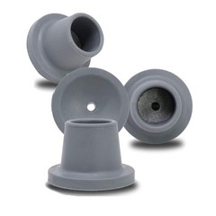Replacement Feet for Shower Chair Bath Seat Non-Skid 1-1/8 Inch I.D Grey