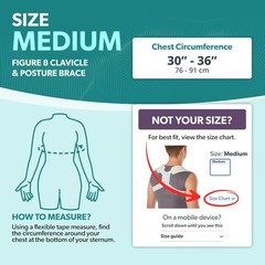 BraceAbility Clavicle Support Brace – Figure 8 Upper Back Brace Posture Correcto