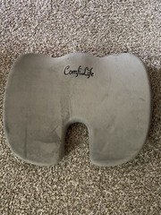 Comfilife CL-101A Coccyx Orthopedic Memory Foam Cushion Seat – Gray